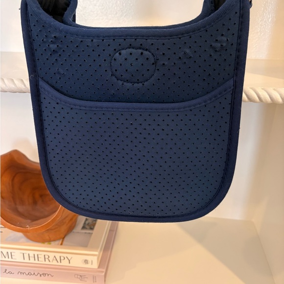 Ahdorned navy and res Crossbody Bag - Picture 3 of 5